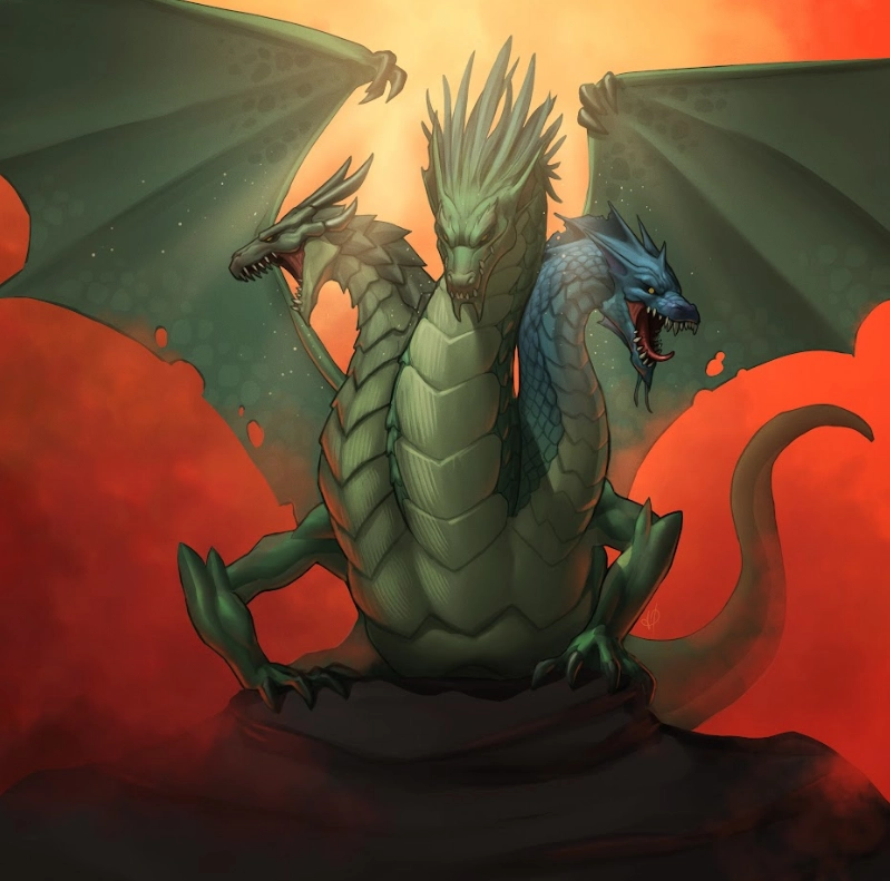 Ilustración de la baraja Dragón Libre